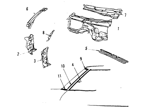 1987 Pontiac Grand Prix Cowl Diagram