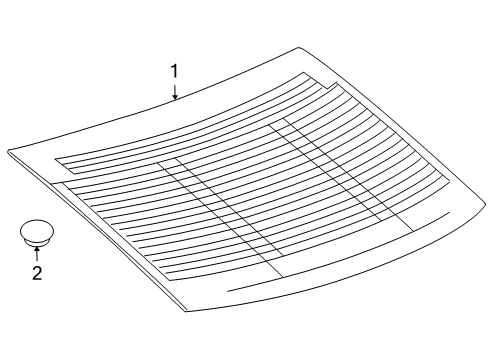 2017 Buick Regal Back Glass Diagram