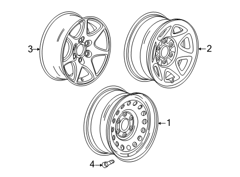 2017 Chevy Silverado 1500 Wheels Diagram 5 - Thumbnail