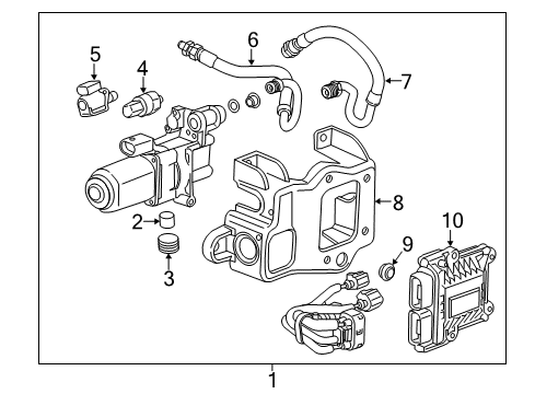 2017 Cadillac ATS Axle & Differential - Rear Diagram 3 - Thumbnail