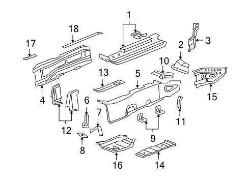 2007 Saturn Sky Floor Diagram
