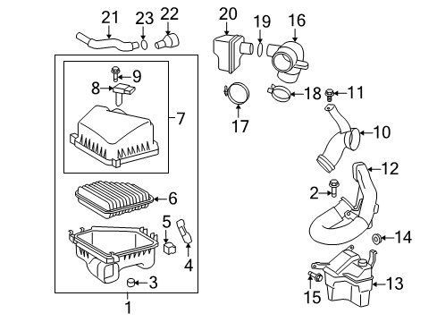 2009 Pontiac Vibe Air Intake Diagram
