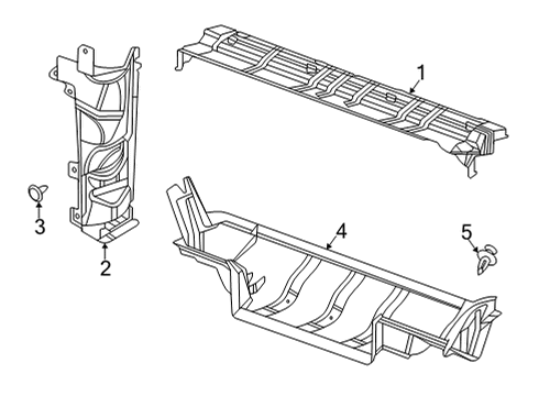 2022 GMC Sierra 2500 HD Splash Shields Diagram 3 - Thumbnail