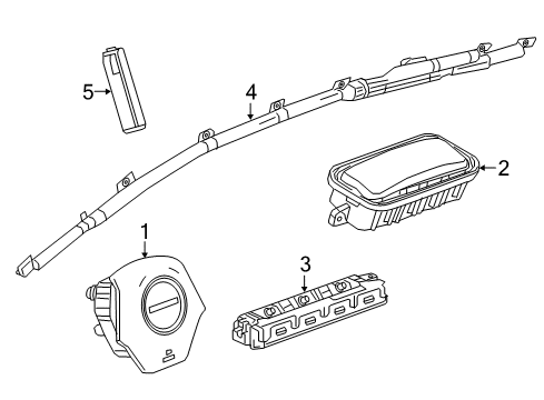 2022 Chevy Camaro Air Bag Components Diagram
