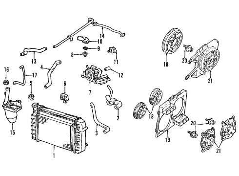 1993 Pontiac Firebird Blower Motor & Fan Diagram