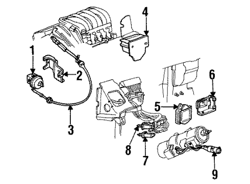 1994 Buick LeSabre Anti-Lock Brakes Diagram