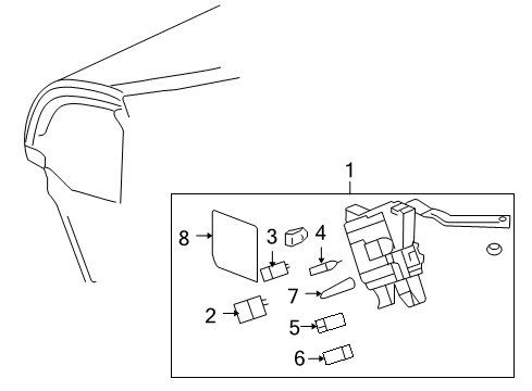 2006 Pontiac Montana Junction Block Diagram for 15209933