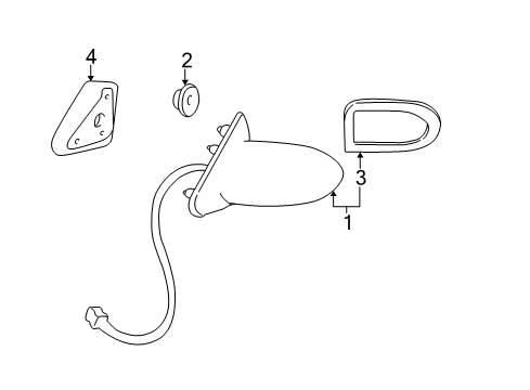 2005 Buick LeSabre Outside Mirrors Diagram