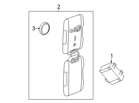 2015 Chevy Silverado 1500 Keyless Entry Components Diagram