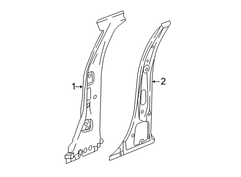 2022 Chevy Blazer Center Pillar Diagram