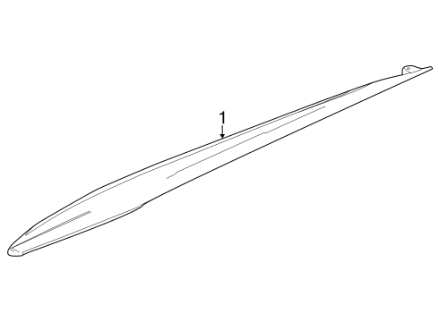 2024 Chevy Corvette Exterior Trim - Pillars Diagram 3 - Thumbnail