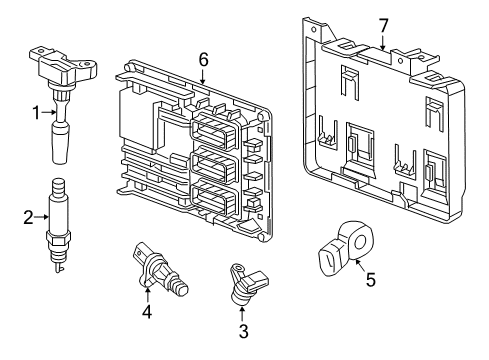 2022 Cadillac XT5 Ignition System Diagram