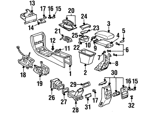 1999 Cadillac DeVille Bracket Nut Diagram for 11516075