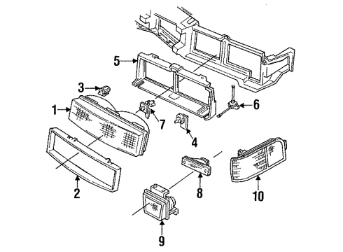 1994 Oldsmobile Cutlass Supreme Bulbs Diagram