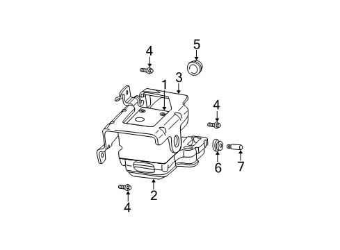 2004 Chevy Trailblazer Anti-Lock Brakes Diagram