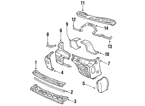 1996 Chevy P30 Cowl Diagram