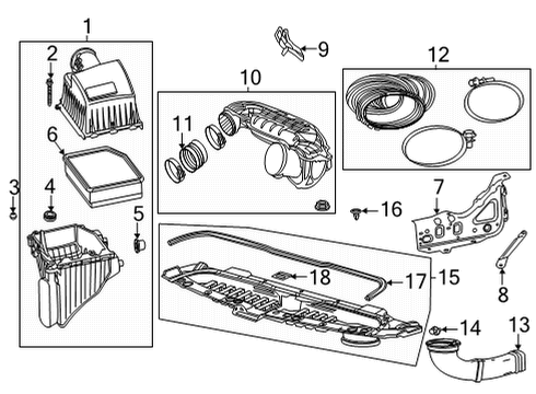 2022 GMC Yukon Air Intake Diagram