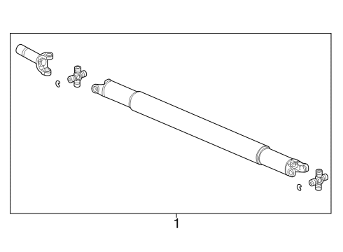 2012 Chevy Silverado 2500 HD Drive Shaft - Rear Diagram 3 - Thumbnail