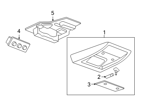 2013 Cadillac Escalade Overhead Console Diagram 8 - Thumbnail