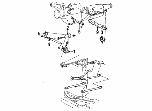 1993 GMC Sonoma Engine Mounting Diagram 2 - Thumbnail