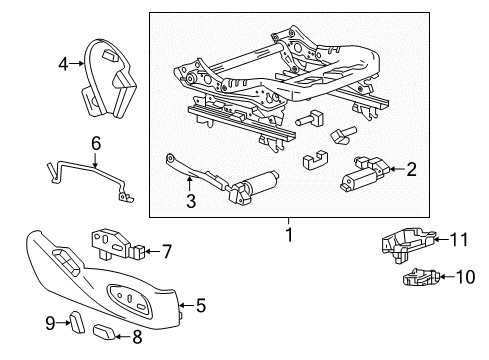 2022 Chevy Camaro Tracks & Components Diagram