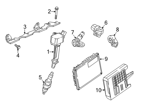 2017 Buick Cascada Spark Plug Diagram for 12683541