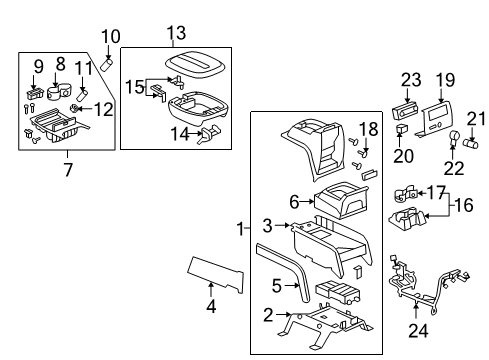 2012 Cadillac Escalade Center Console Diagram