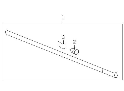 2008 Chevy Uplander Exterior Trim - Pillars, Rocker & Floor Diagram