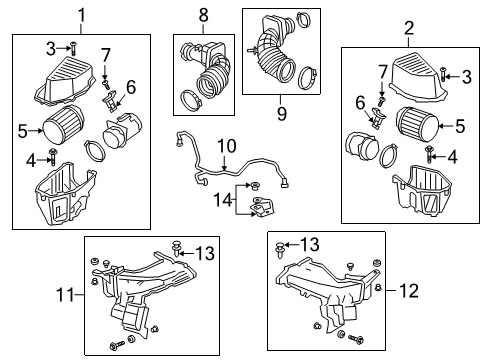 2019 Cadillac CT6 Outlet Duct, Passenger Side Diagram for 84406085
