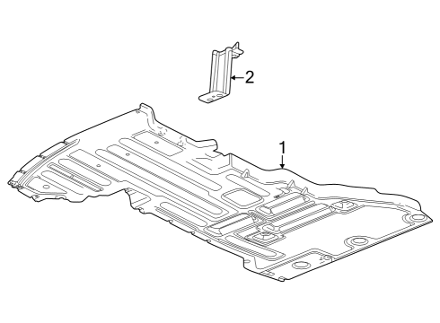 2017 Chevy Volt Under Cover & Splash Shields Diagram 3 - Thumbnail