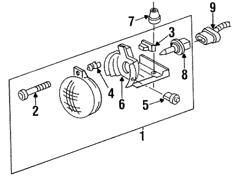 1996 Pontiac Firebird Bulbs Diagram