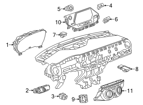 2022 Chevy Blazer Instruments & Gauges Diagram