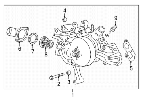 2022 GMC Yukon Water Pump Diagram