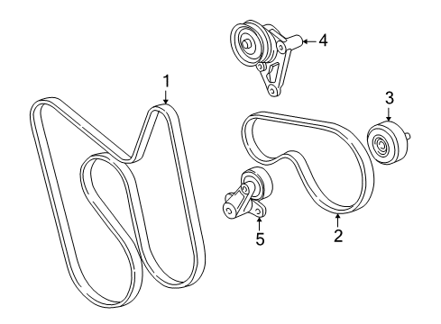 2006 Hummer H2 Belts & Pulleys Diagram