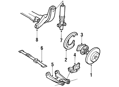 1990 Cadillac Allante Rear Brakes Diagram