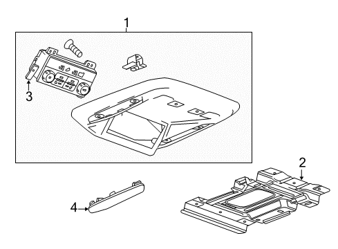 2020 Chevy Suburban Overhead Console Diagram 6 - Thumbnail
