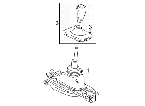 2022 Cadillac CT5 Center Console Diagram