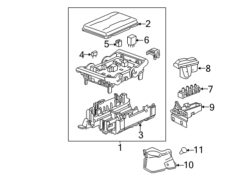 2014 Chevy Corvette Mini Fuse Diagram for 12092081