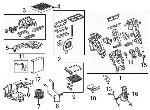 2016 Buick Envision Door Actuator Diagram for 23155241