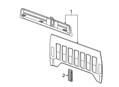 2014 Chevy Silverado 2500 HD Back Panel Diagram