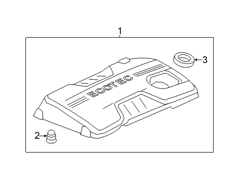 2012 Buick LaCrosse Engine Appearance Cover Diagram 1 - Thumbnail