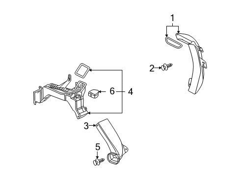 2008 Chevy Uplander Ducts Diagram