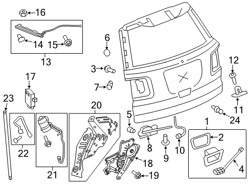 2008 GMC Acadia Striker Diagram for 15866431