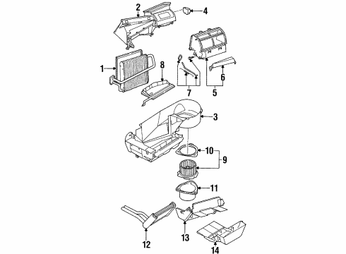 1999 Saturn SW2 Air Conditioner Diagram 2 - Thumbnail