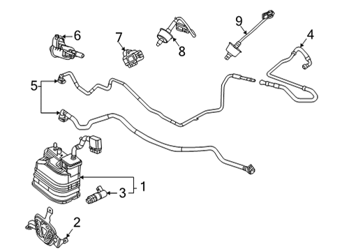 2022 Chevy Corvette Emission Components Diagram