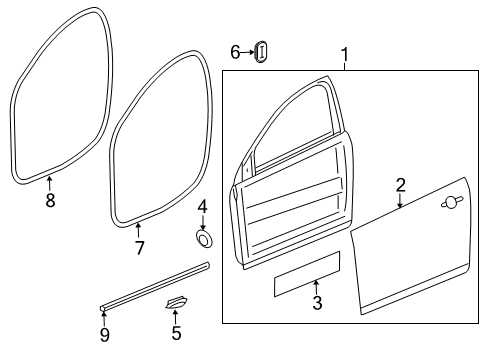 2017 Buick Verano Front Door Diagram