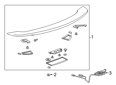 2014 Chevy Camaro Rear Spoiler Diagram