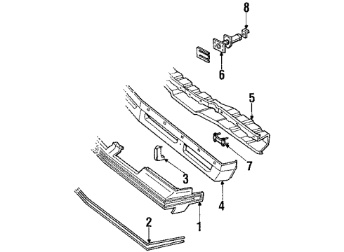 1984 Oldsmobile Cutlass Supreme Cover, Front Diagram for 5972521