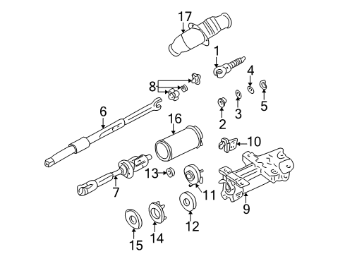 2005 Buick LeSabre Shaft & Internal Components Diagram