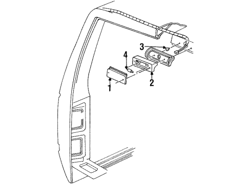 1993 Chevy K1500 Cargo Lamps Diagram 2 - Thumbnail